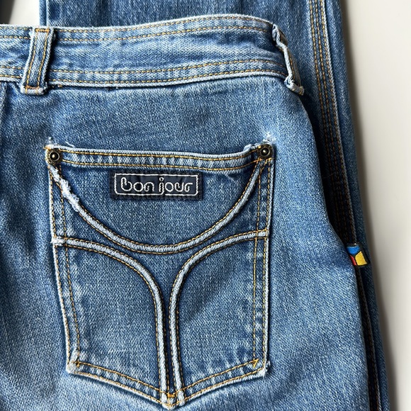 Vintage Bon Jour high rise hippy 70’s Jeans sz 28/32 - Picture 2 of 9